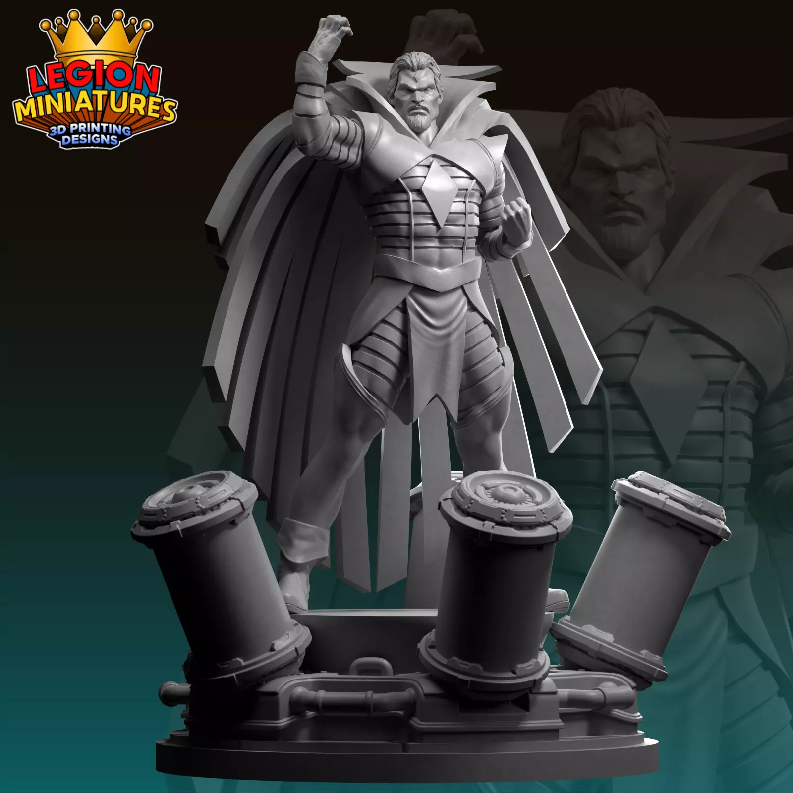 Marvel crisis protocol Mr Sinister presupported included 3D print model