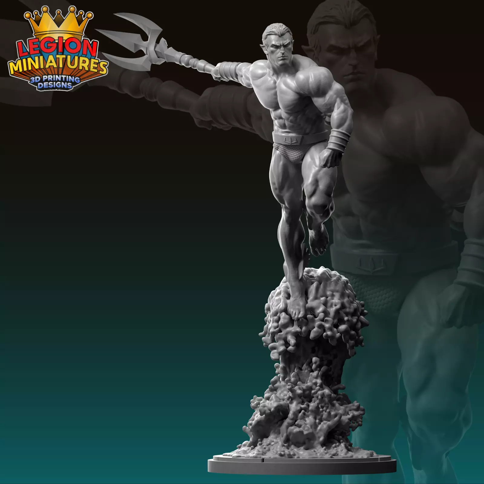 Marvel crisis protocol Namor presupported included 3D print model