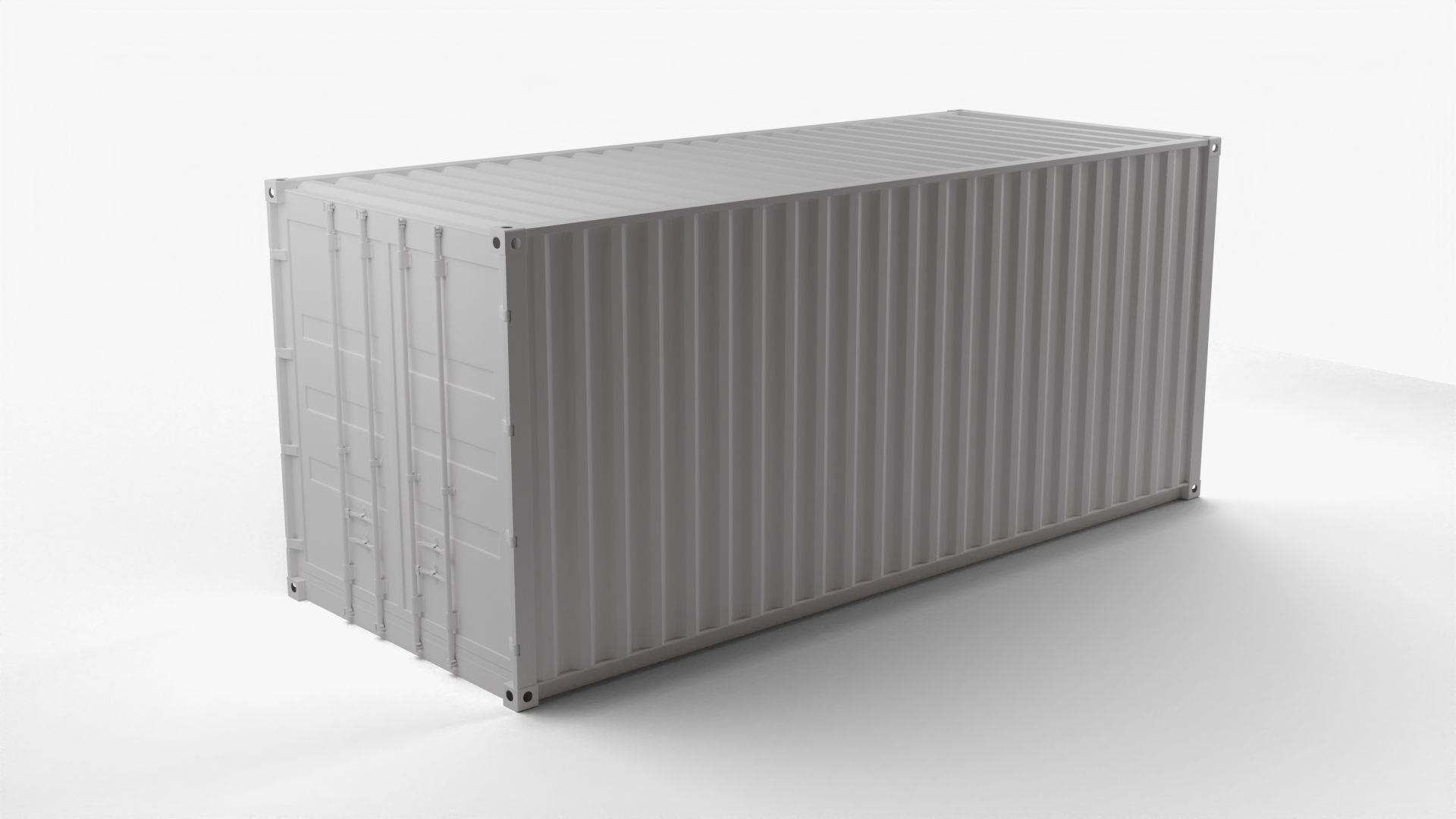 20Ft Cargo Containers - Green 3D Model Collection_18