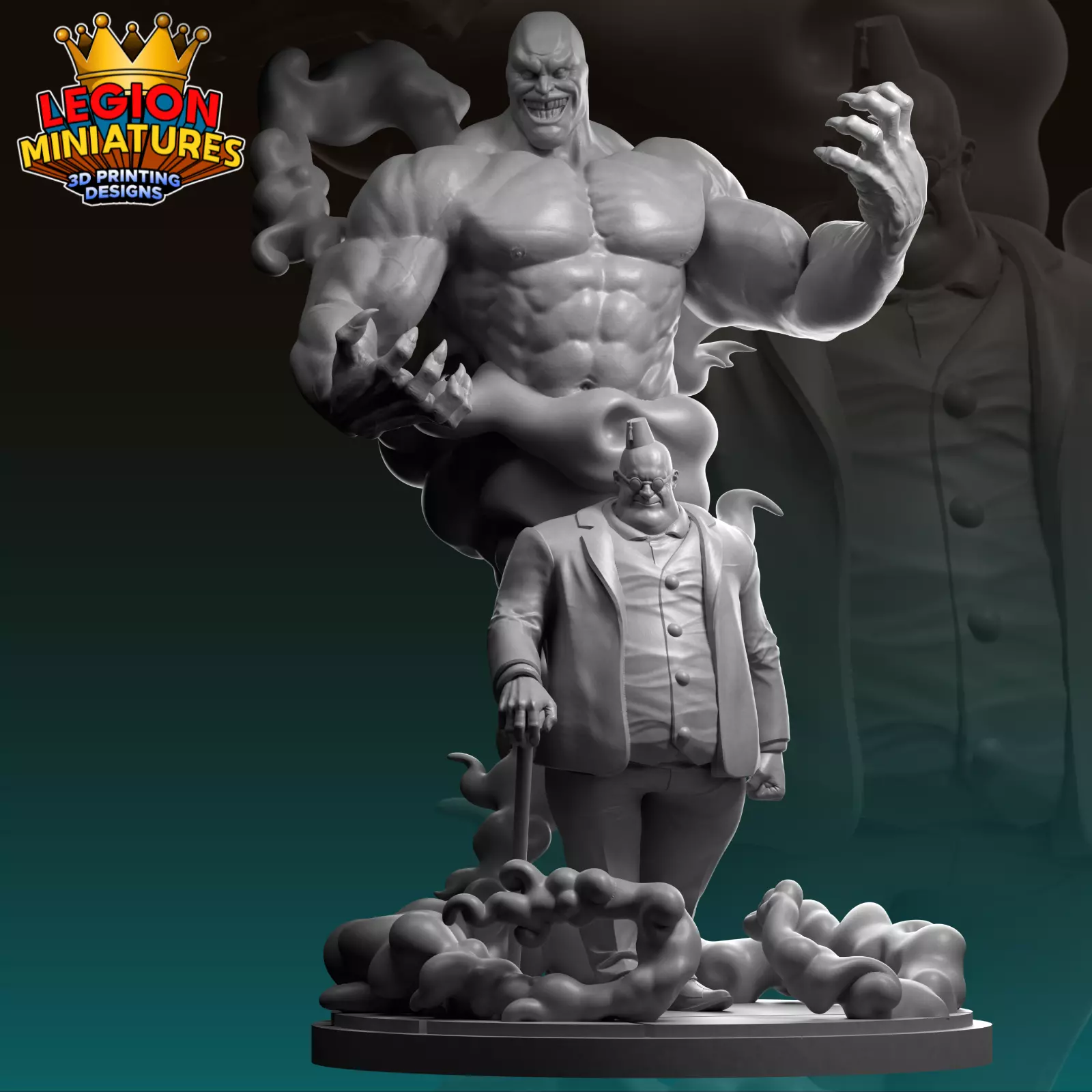 Marvel crisis protocol Shadow King presupported included 3D print model_0