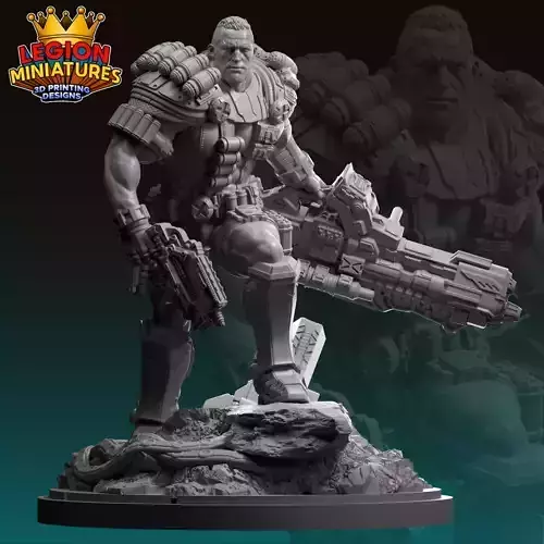 Marvel crisis protocol Cable presupported included