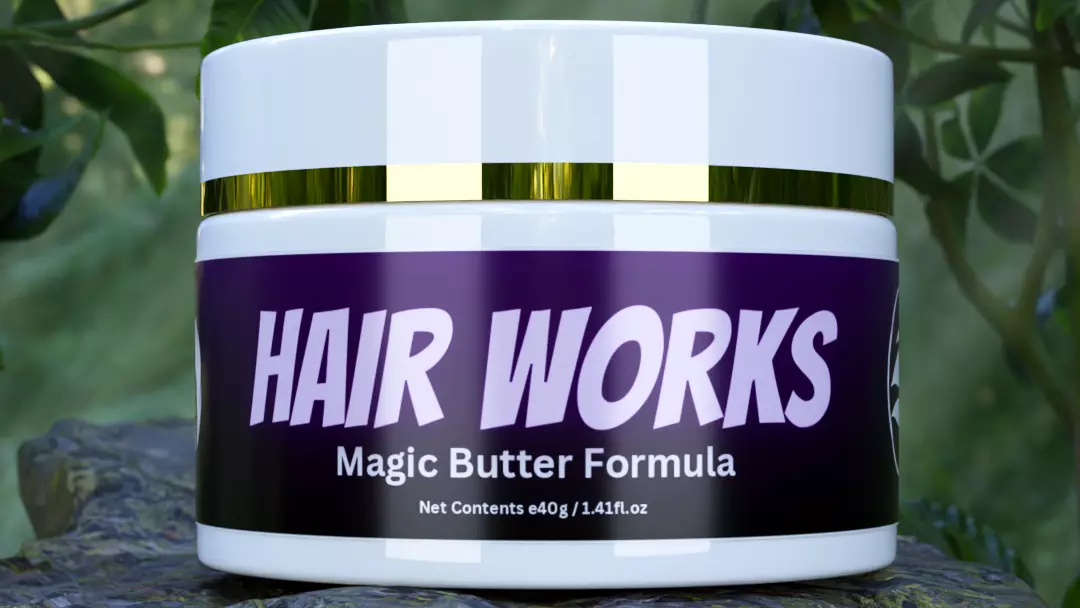 3D Hair Cream Cup Model - Blender Low-poly 3D model