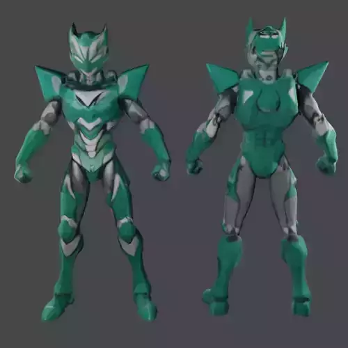 Emerald Guardian 3D model 