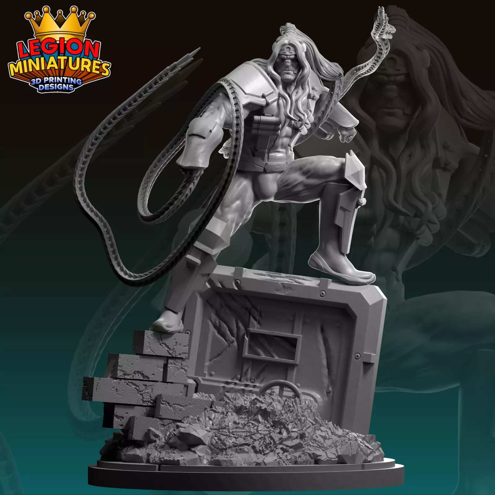 Marvel crisis protocol Omega Red presupported included 3D print model
