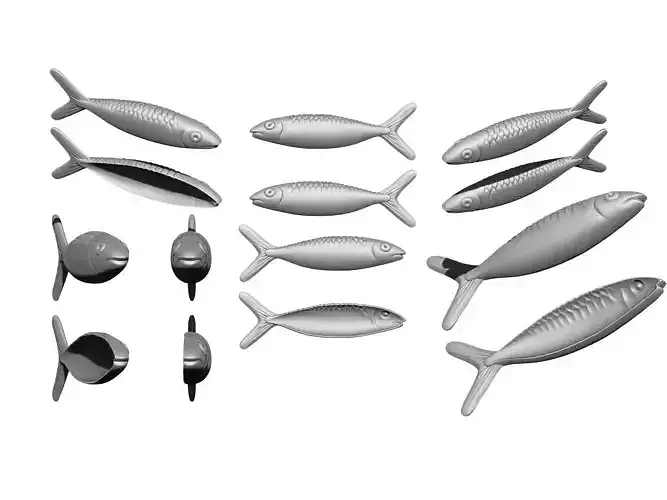 Decorative fish for 3D printing 2 OPTIONS 3D print model