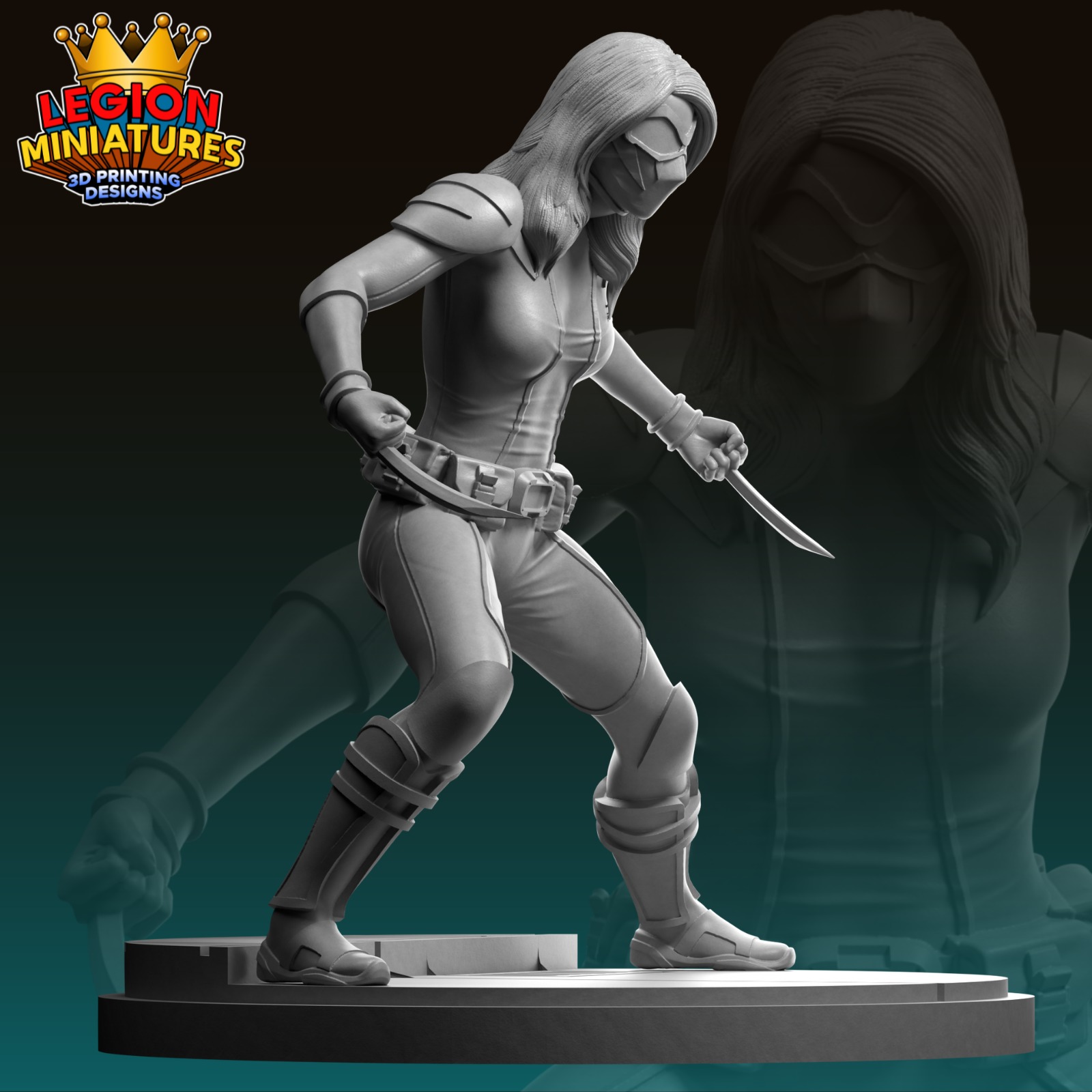 Marvel crisis protocol Honey Badger presupported included 3D print model_2