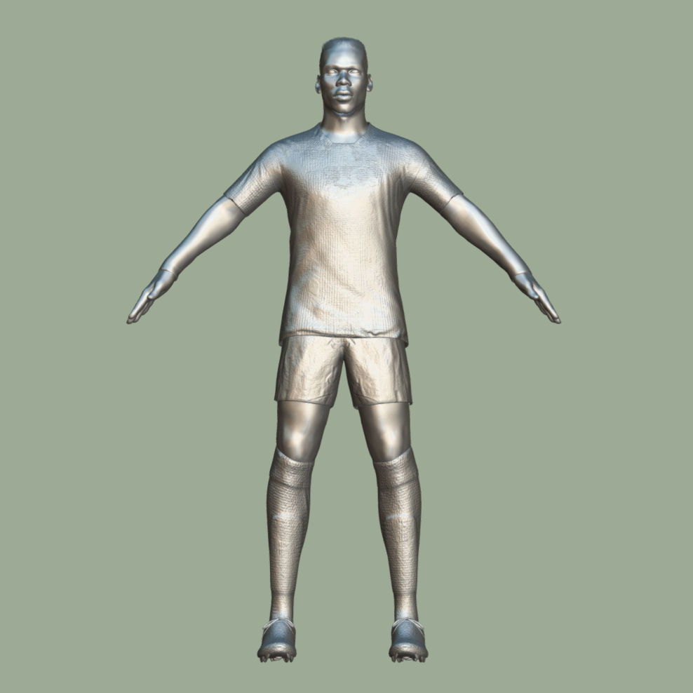 T-Pose Rigged Paul Pogba Juventus 3D model_5