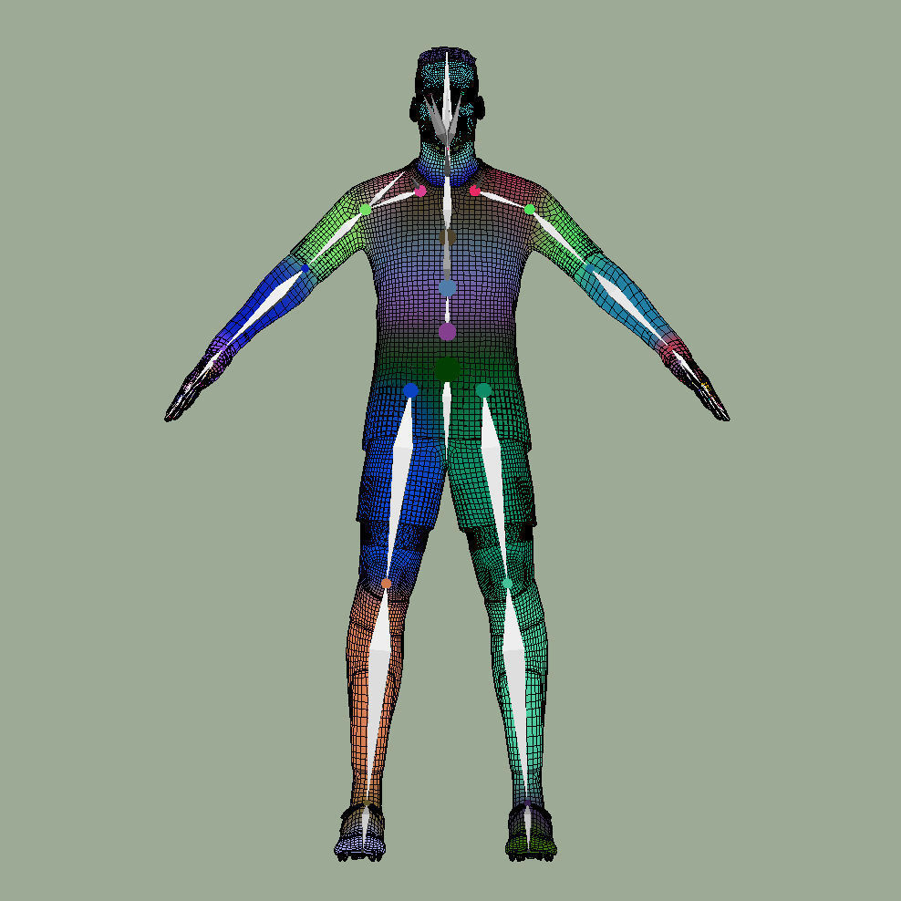 T-Pose Rigged Paul Pogba Juventus 3D model_10