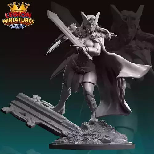 Marvel crisis protocol Lady Sif presupported included