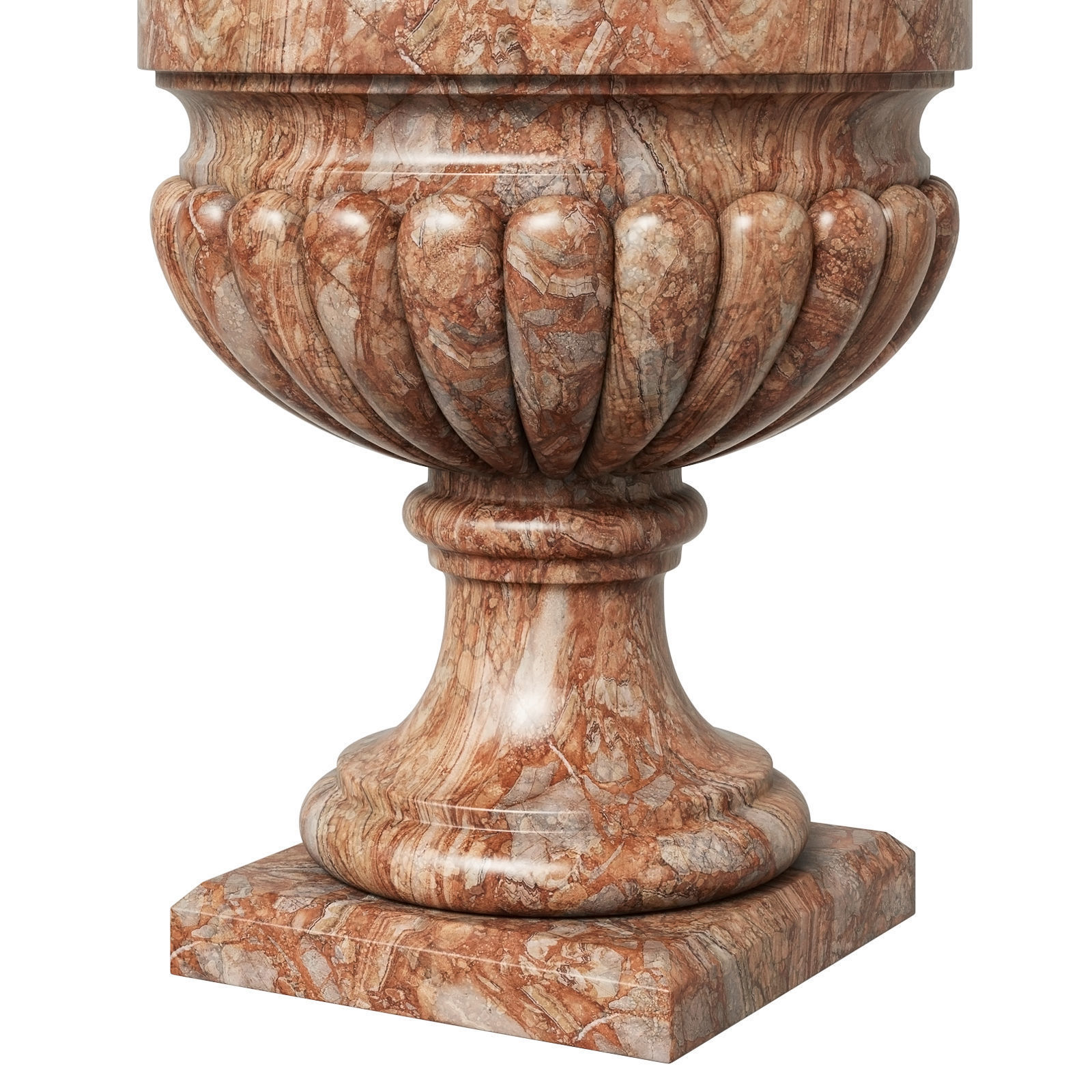 Large Louis Xiv Porta Santa Rara Marble Urn 3D model_4