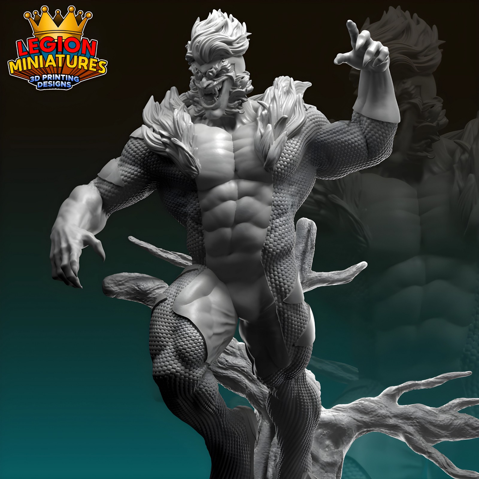 Marvel crisis protocol Sabretooth presupported included 3D print model_3