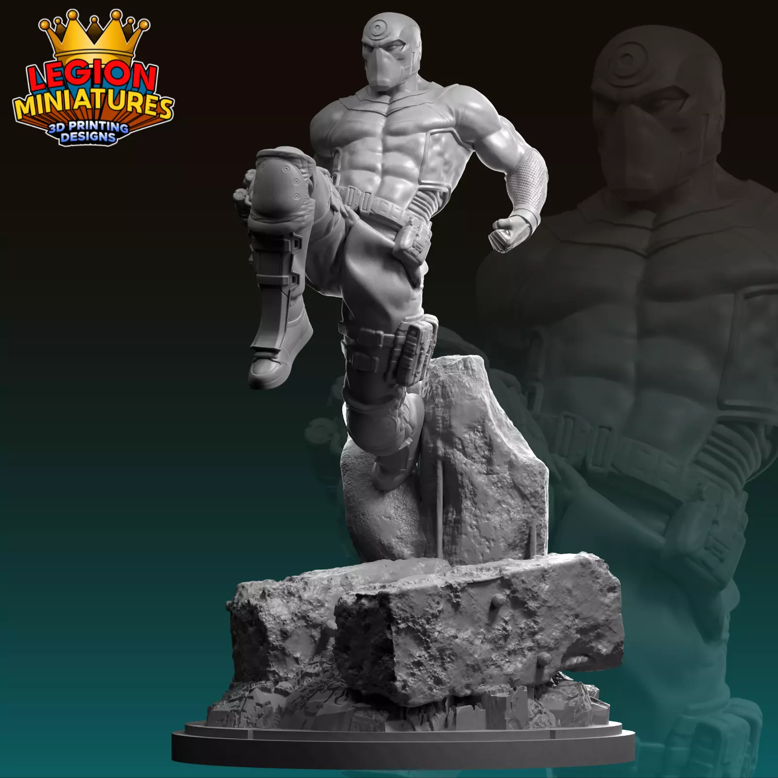 Marvel crisis protocol Ultimate Bullseye presupported included 3D print model