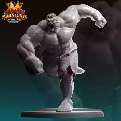 Marvel crisis protocol Ultimate Hulk presupported included 3D print model