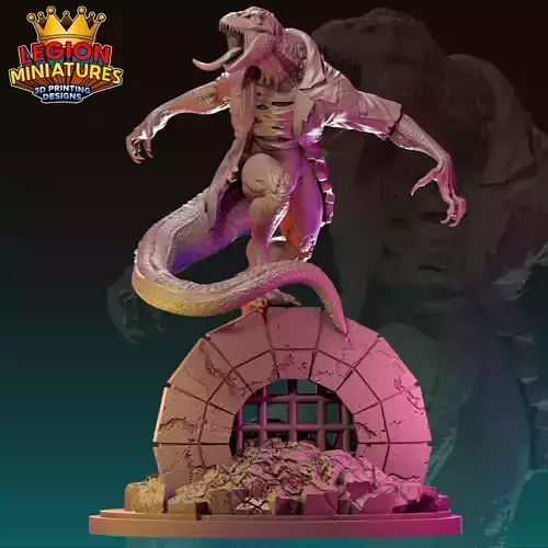 Marvel crisis protocol Lizard presupported included