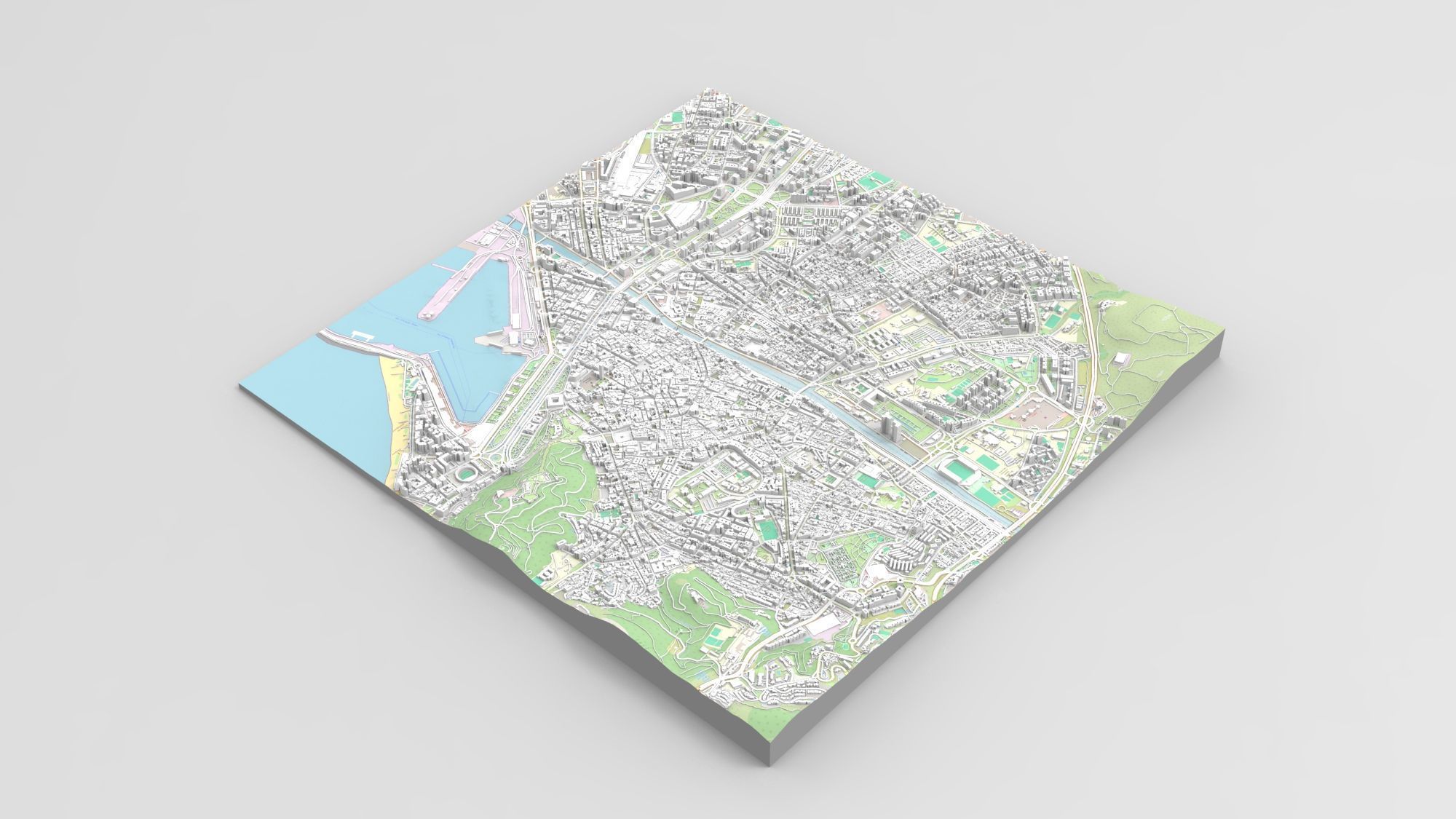 Cityscape Malaga Spain 3D model_15