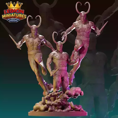 Marvel crisis protocol Loki presupported included