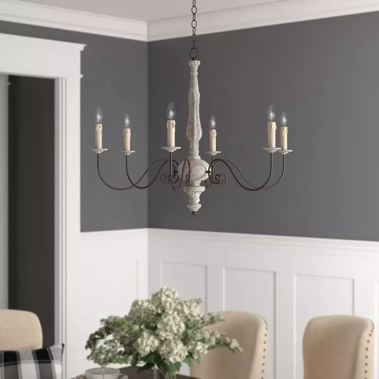 Leib Light Candle Style Classic Traditional Chandelier 3D model_0