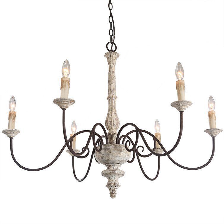 Leib Light Candle Style Classic Traditional Chandelier 3D model_6