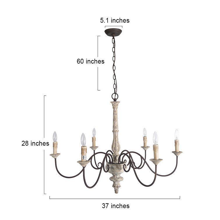 Leib Light Candle Style Classic Traditional Chandelier 3D model_1