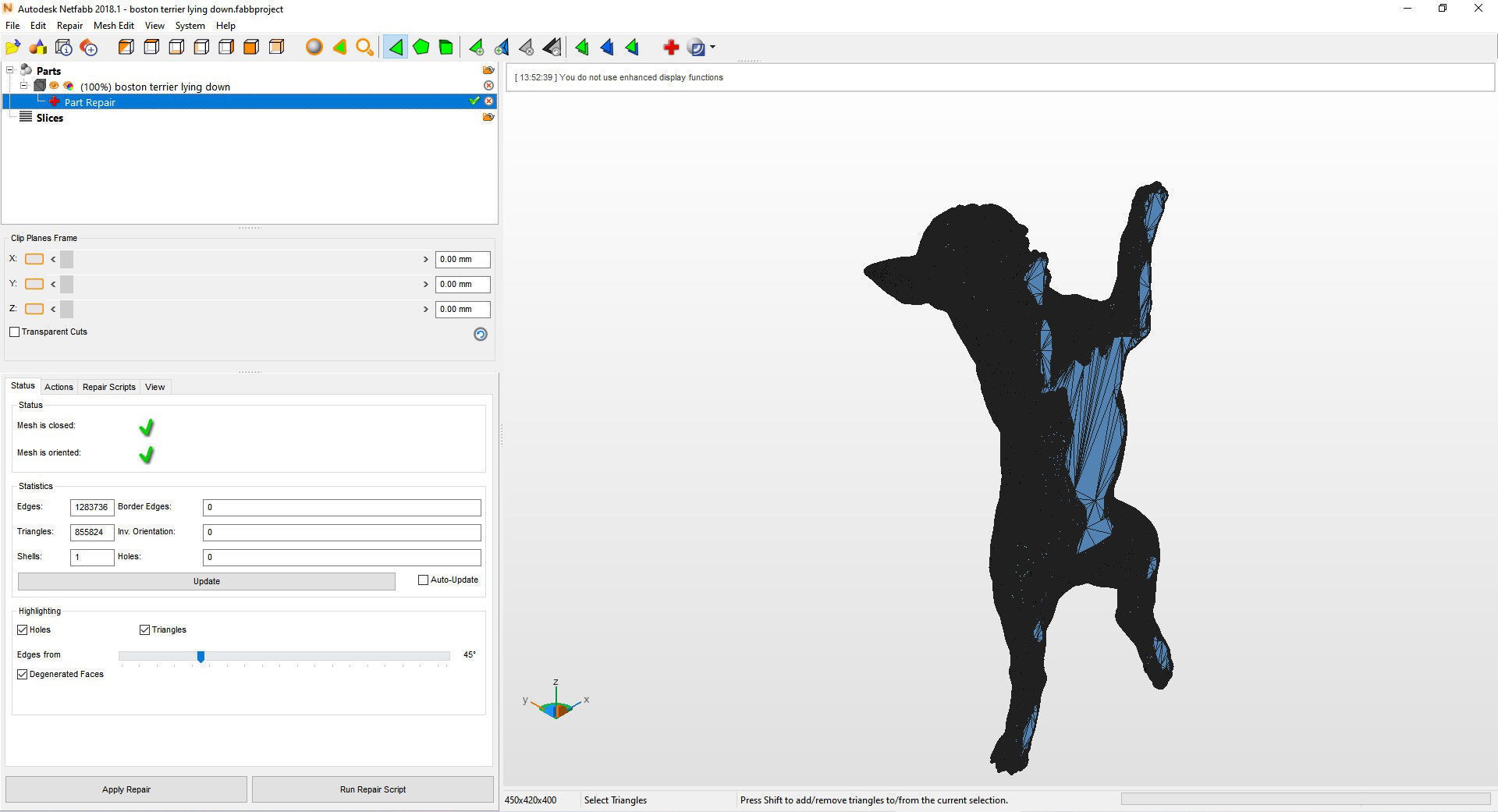 boston terrier lying down 3D print model_10