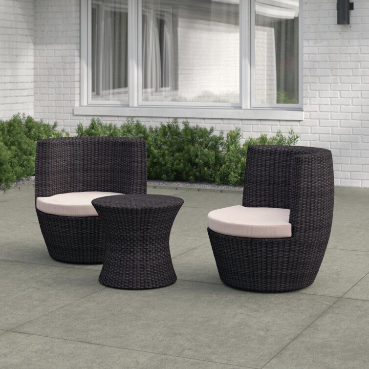 Chan Round Long Bistro Set 3D model_3