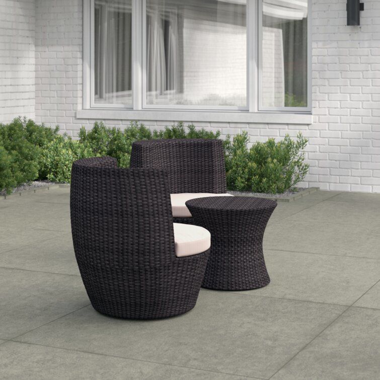 Chan Round Long Bistro Set 3D model_1