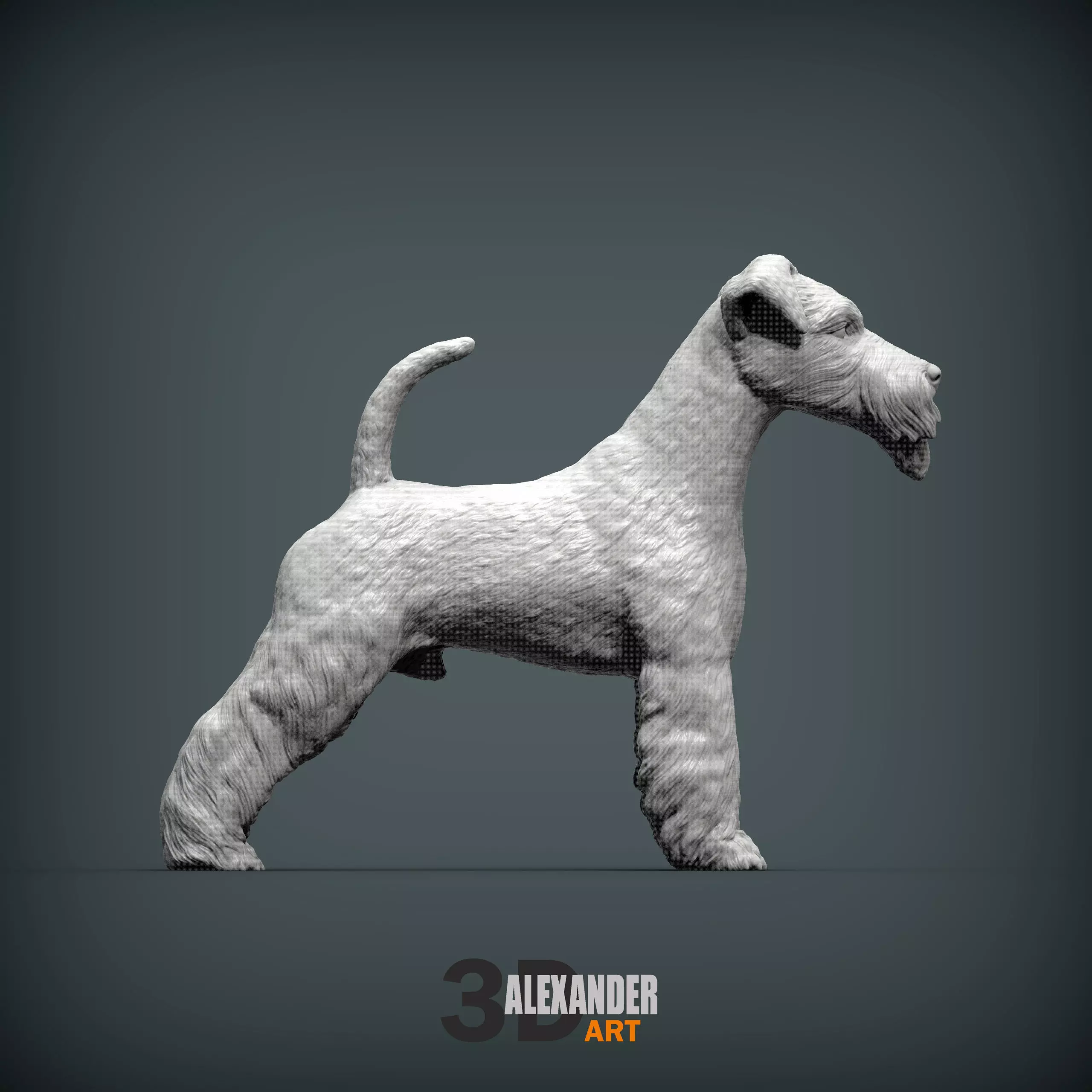 Fox Terrier 3D print model_0