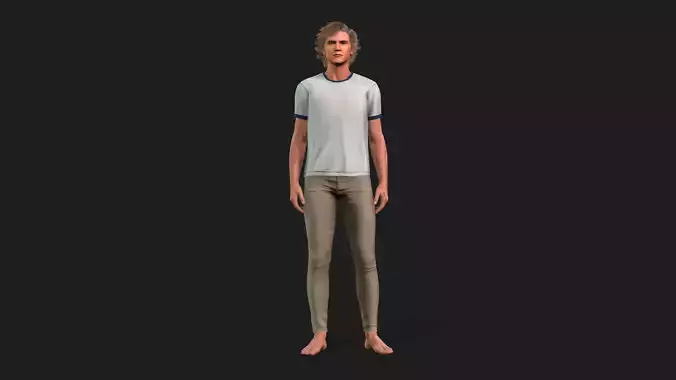 Rigged Male Model for Animation