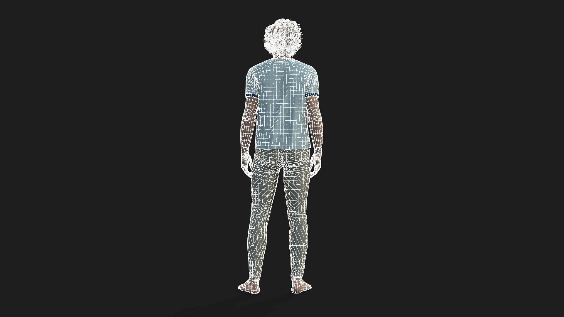 Rigged Male Model for Animation 3D model_19