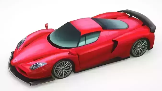 Generic Supercar v20 Low-poly 3D model