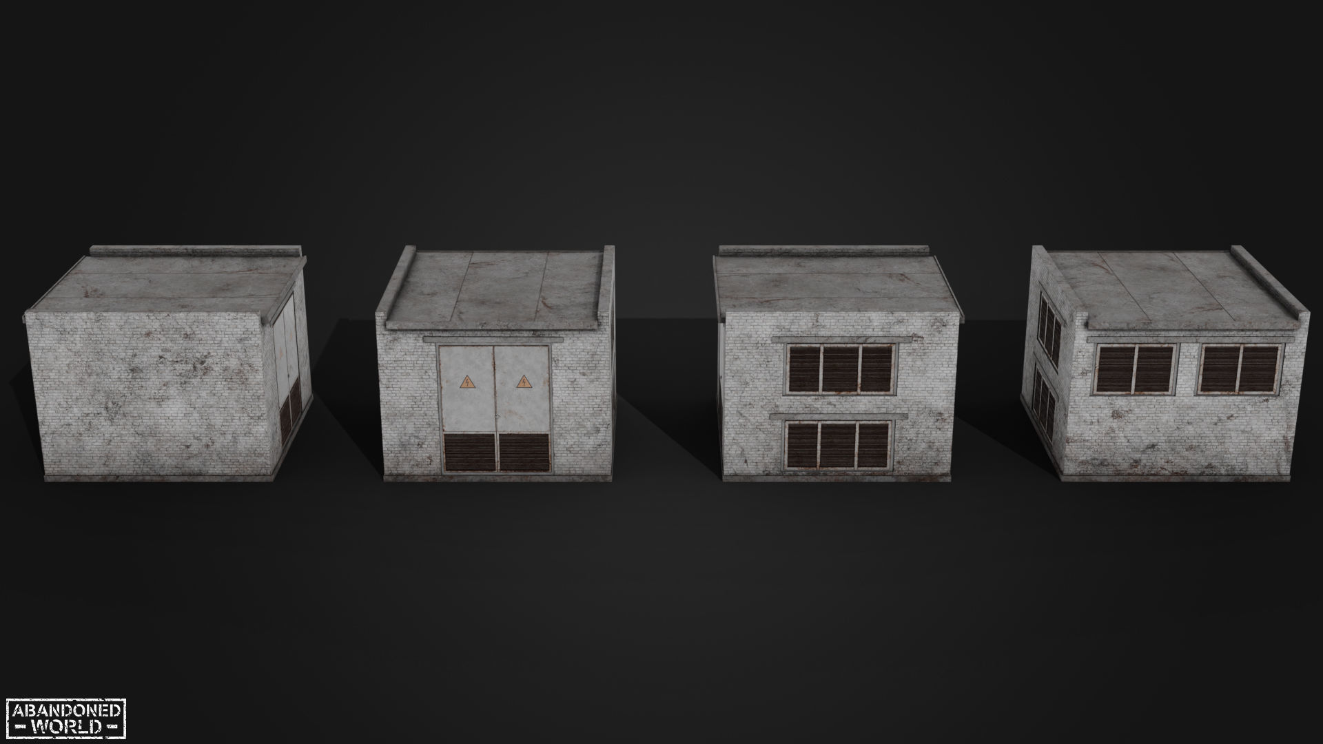 Old Small Buildings 3D Model Collection_14