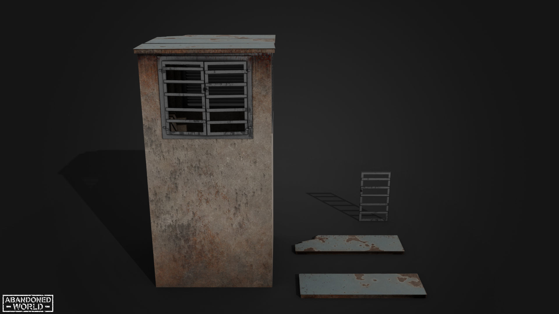 Old Small Buildings 3D Model Collection_12