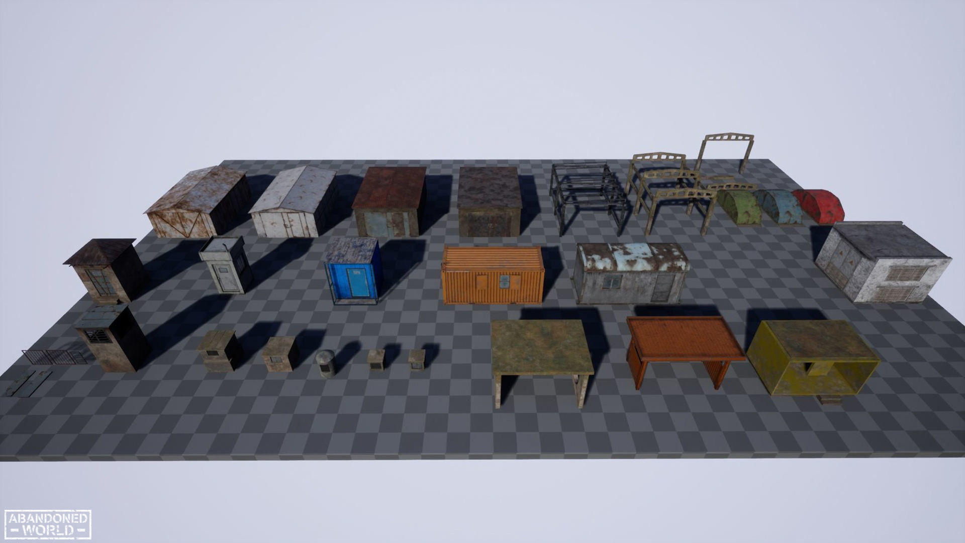 Old Small Buildings 3D Model Collection_34