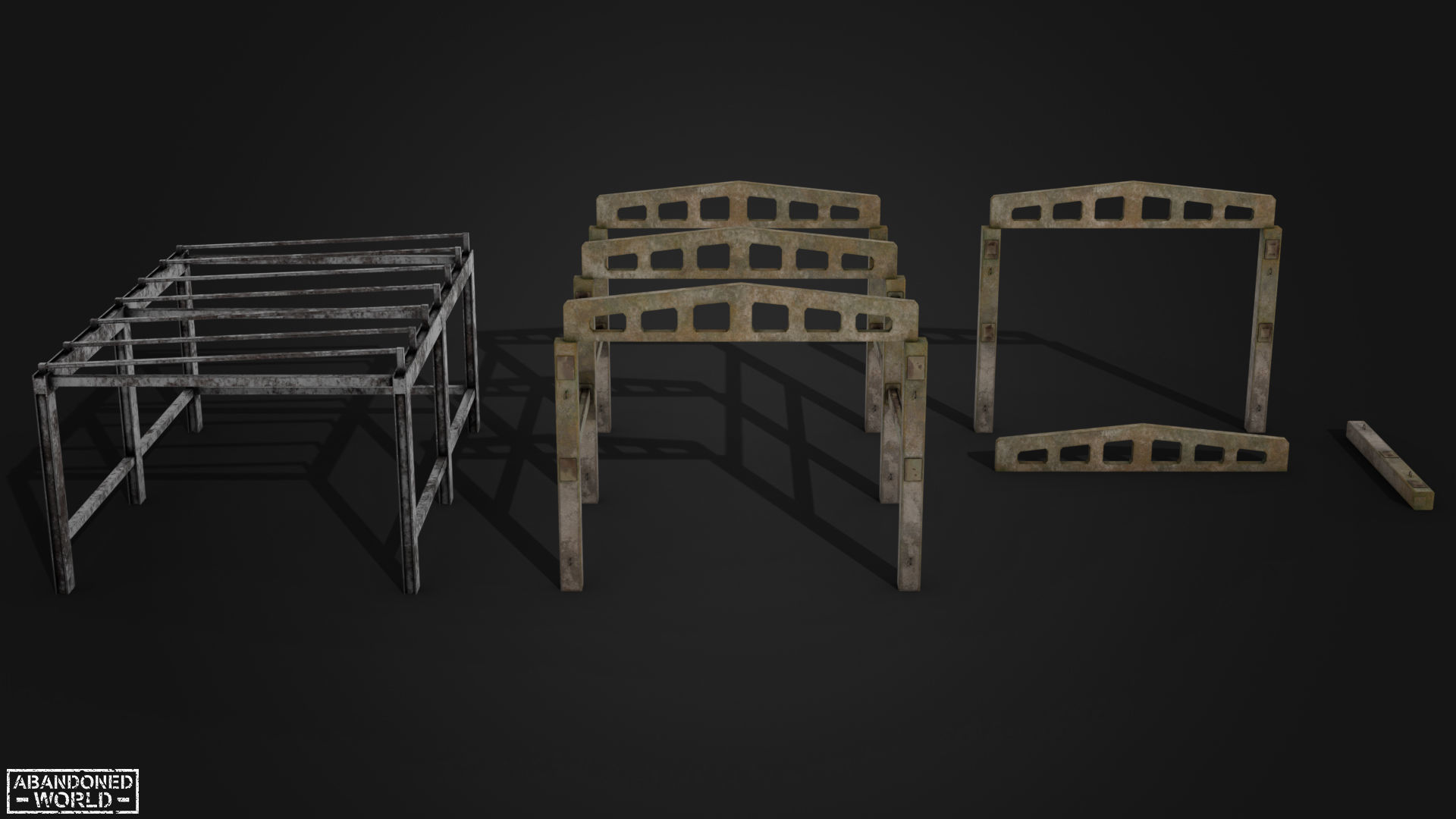 Old Small Buildings 3D Model Collection_21