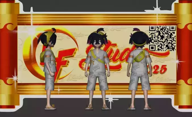 Pokemon Kieran Festival  No Signal in clother