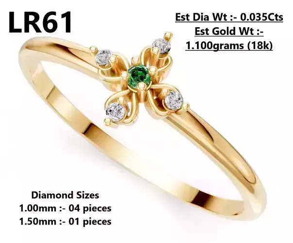 Lightweight Diamond Ring