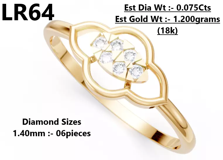 Lightweight Diamond Ring 3D print model