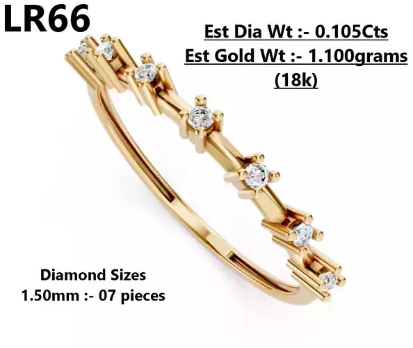 Lightweight Diamond Ring