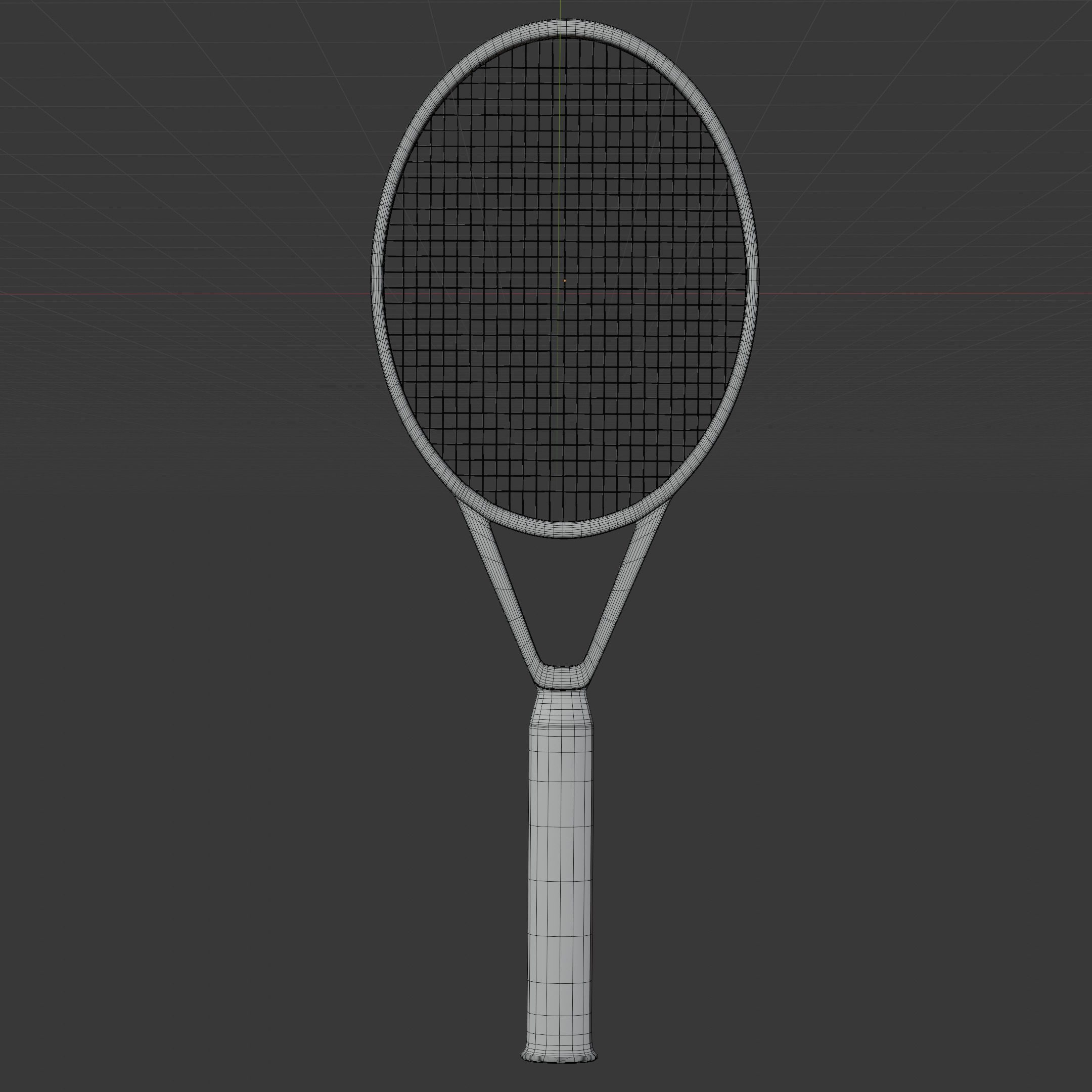 tennis racket 3D model_4