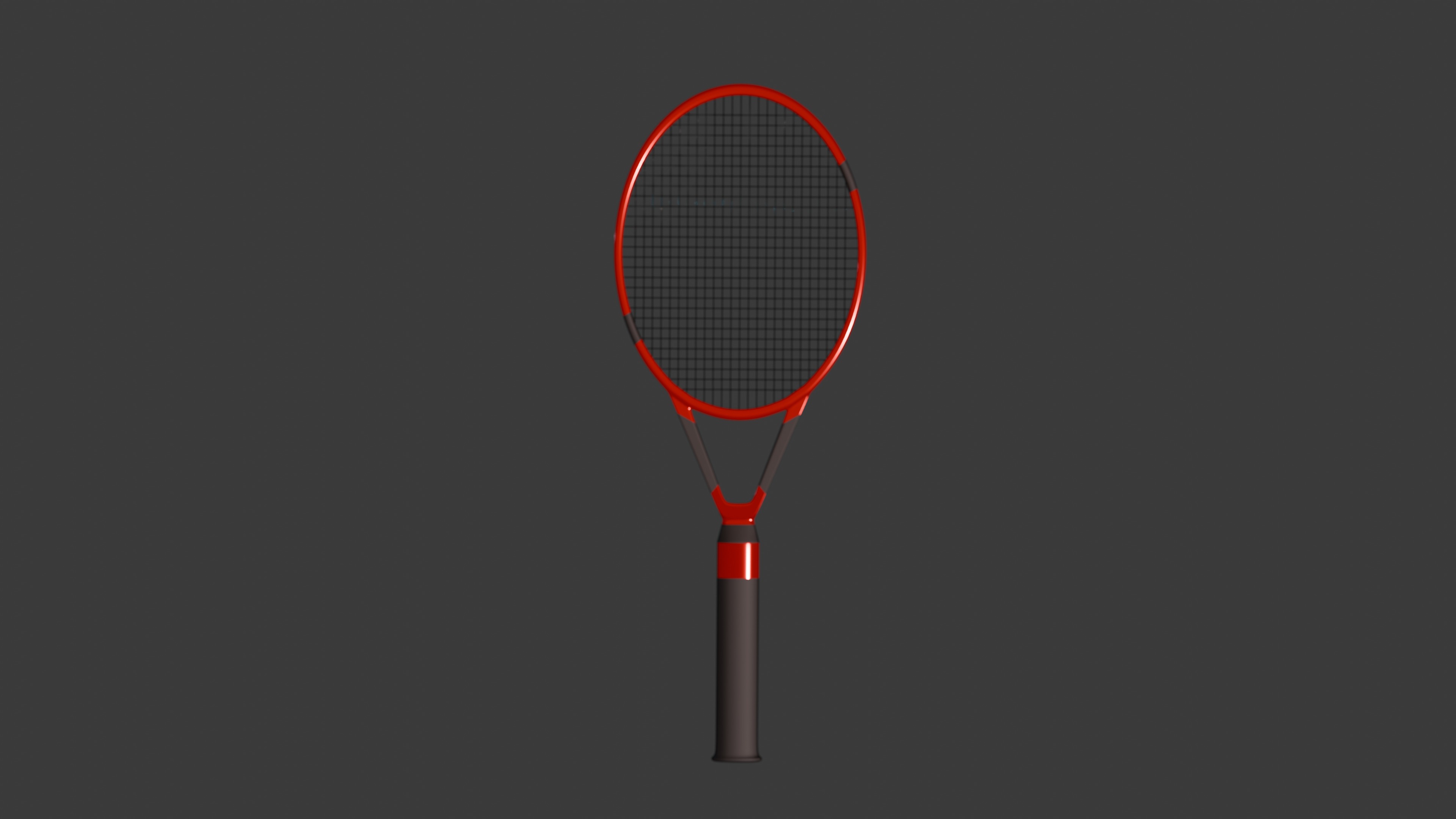 tennis racket 3D model_3