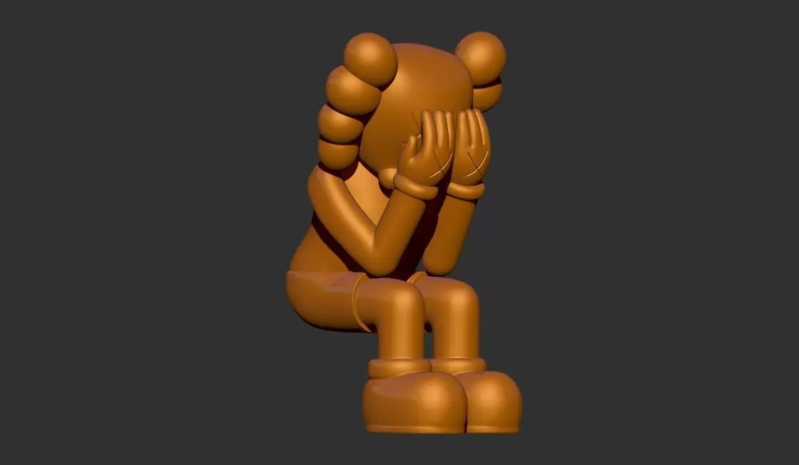 KAWS Companion Passing Through 3D Printable model 3D print model_0