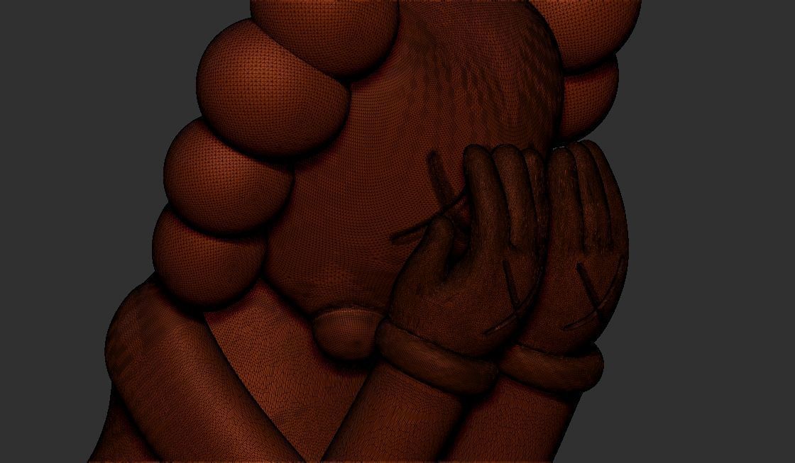 KAWS Companion Passing Through 3D Printable model 3D print model_6