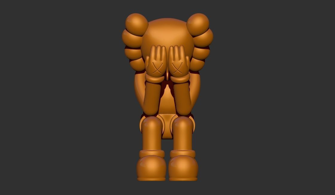 KAWS Companion Passing Through 3D Printable model 3D print model_1