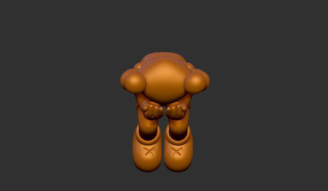 KAWS Companion Passing Through 3D Printable model 3D print model_3