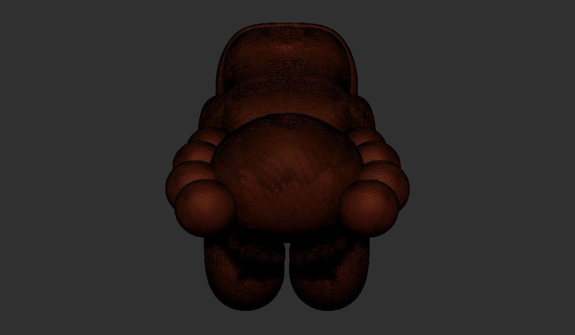 KAWS Companion Passing Through 3D Printable model 3D print model_7