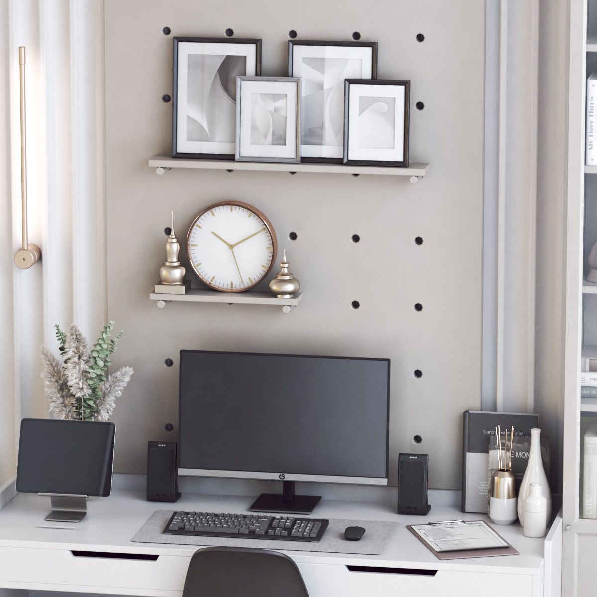 Furniture composition 20 3D model_5