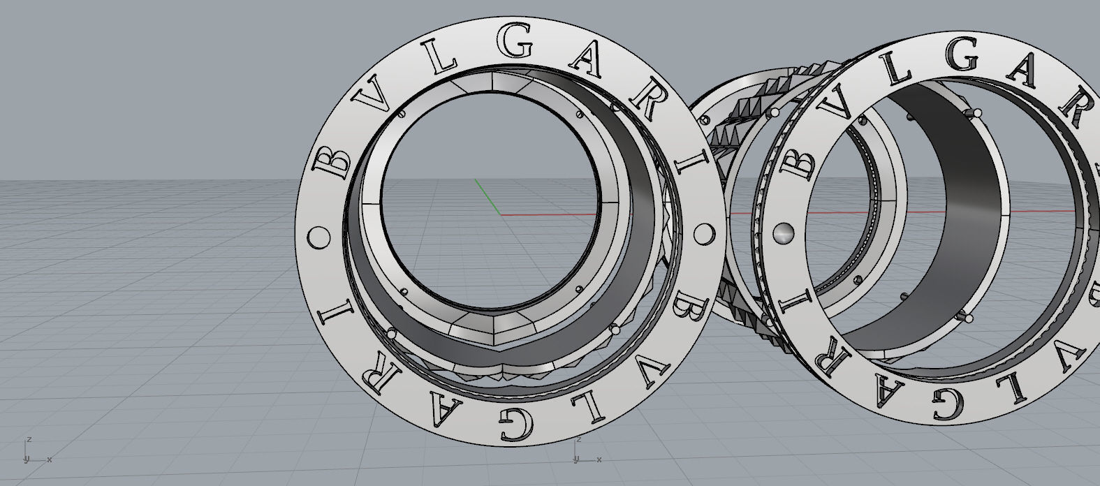 Bvlgary Ring 3D print model_11