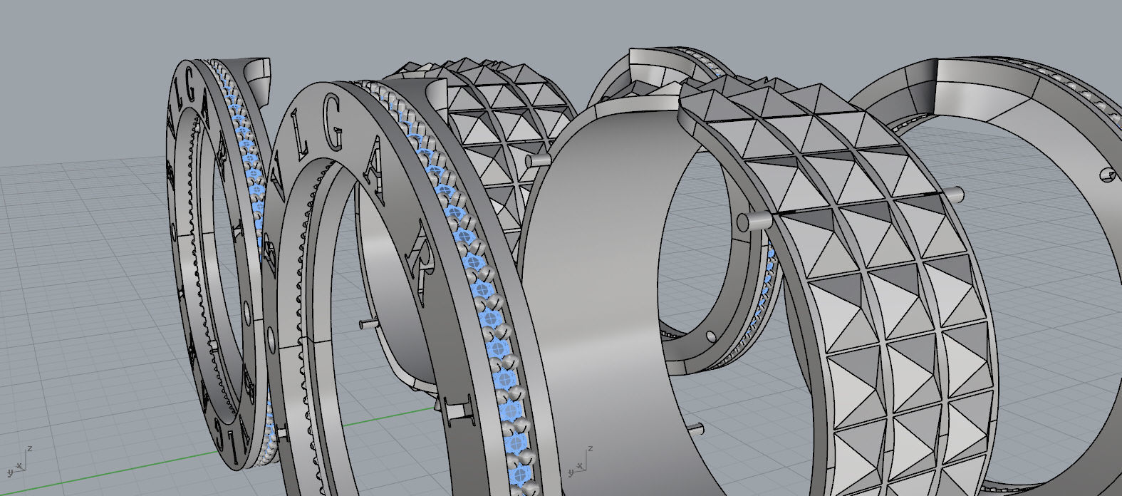 Bvlgary Ring 3D print model_13