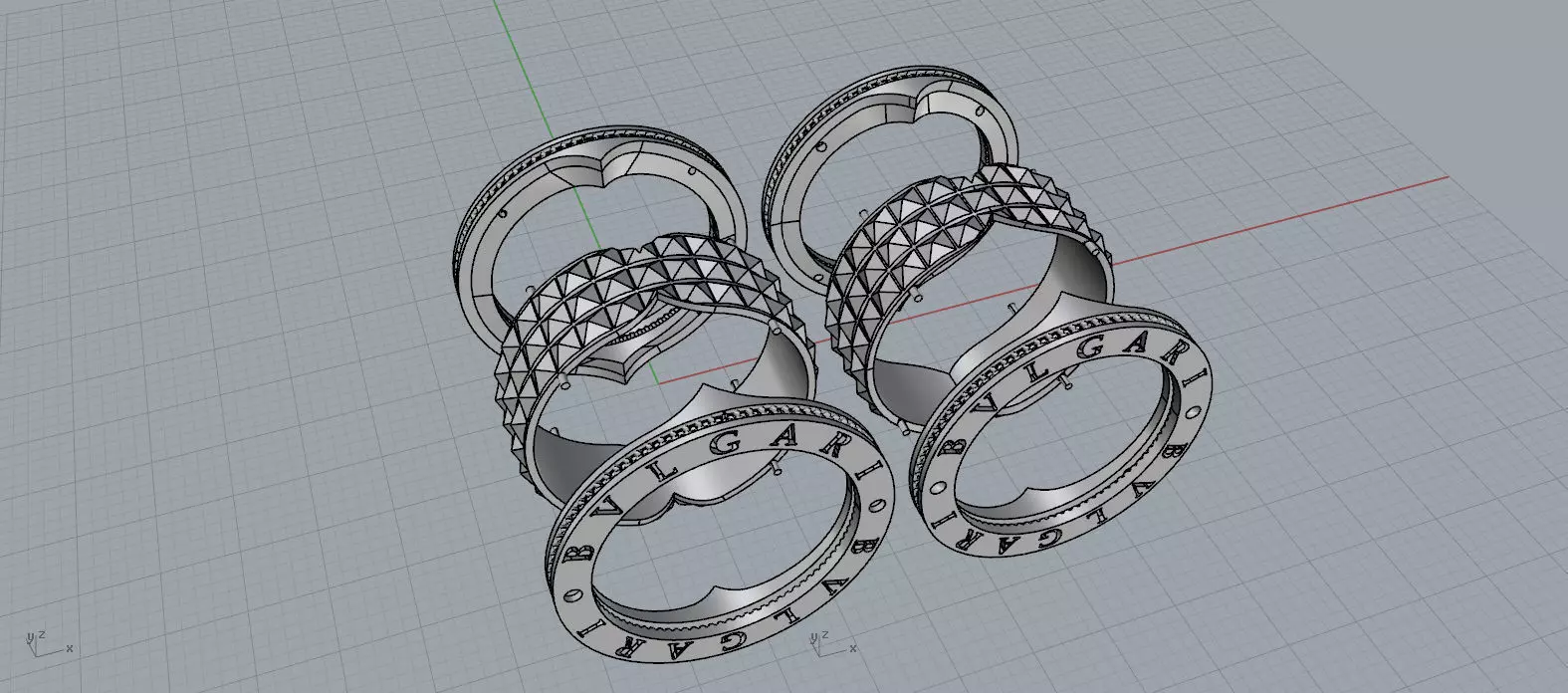 Bvlgary Ring 3D print model_0