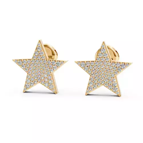 Star Pave Earrings